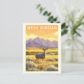 Vintage West Jordan Utah Briefkaart (Staand voorkant)