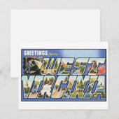 Vintage West Virginia Briefkaart (Voorkant / Achterkant)
