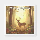 Vintage West Virginia Magneet (Voorkant)