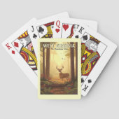 Vintage West Virginia Pokerkaarten (Achterkant)
