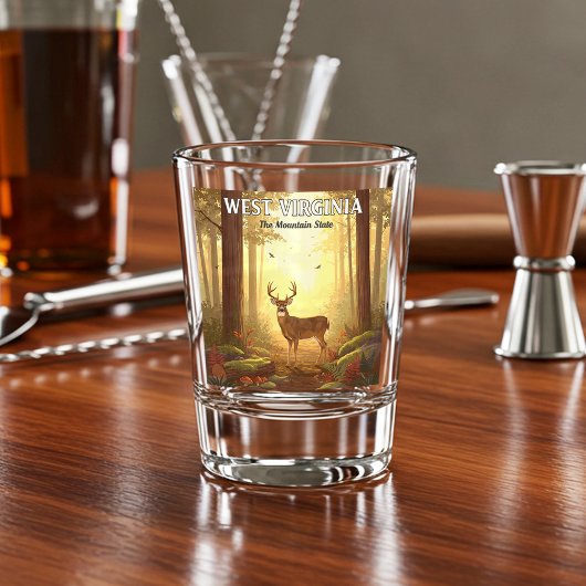 Vintage West Virginia Shot Glas