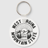 Vintage West Virginia Sleutelhanger (Achterkant)