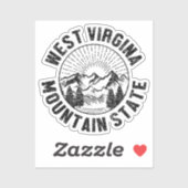Vintage West Virginia Sticker (Vel)