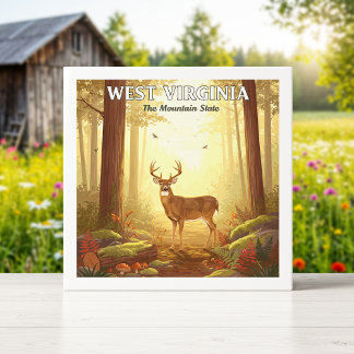 Vintage West Virginia Tegeltje