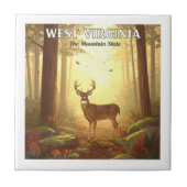 Vintage West Virginia Tegeltje (Voorkant)