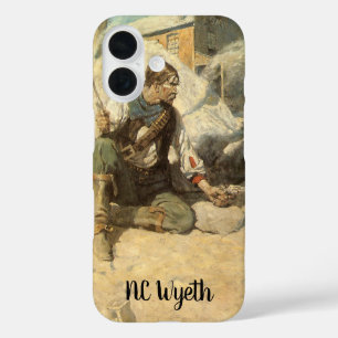 Vintage Western Cowboys, Hopalong door NC Wyeth iPhone 16 Hoesje