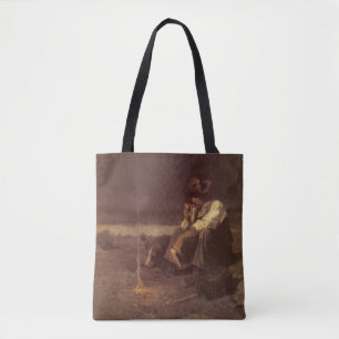 Vintage Western Cowboys, Plains Herder door NC Wye Tote Bag