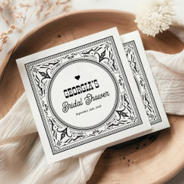 Vintage Western Cowgirl Chic Rustische Bruidsdouch Servet