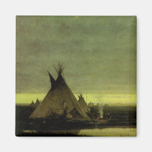 Vintage Western, Indian Camp bij het aanbreken van Magneet
