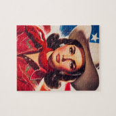 Vintage Western Pin-up Legpuzzel (Horizontaal)