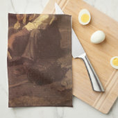 Vintage Westerse Cowboy, Vlakte Herder door NC Wye Theedoek (Quarter Fold)