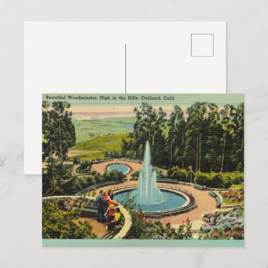 Vintage Westminster, Oakland Californië Briefkaart (Voorkant / Achterkant)