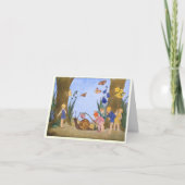 Vintage Whimsical Bos Kinderen Bedankkaart (Voorkant)