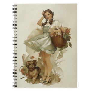 Vintage Whimsical Dorothy en Toto Notitieboek