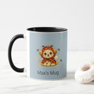 Vintage Whimsical Puppy Lieveheersbeestje Kostuum Mok