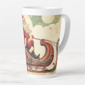 vintage/whimsisch/kabouter/kerst latte mok (Rechterhoek)
