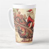 vintage/whimsisch/kabouter/kerst latte mok (Linkerhoek)