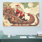 vintage/whimsisch/kabouter/kerst spandoek (Beurs)