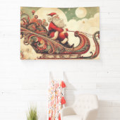 vintage/whimsisch/kabouter/kerst spandoek (Insitu)