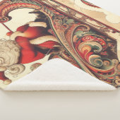 vintage/whimsisch/kerstman/Kerstmis Sherpa Deken (3/4)