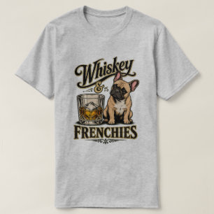 Vintage Whiskey en Franse Bulldog T-shirt