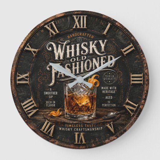 Vintage Whiskey  Grote Klok (Voorkant)