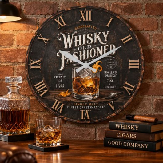 Vintage Whiskey Grote Klok