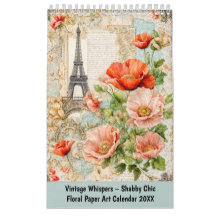 Vintage Whispers – Shabby Chic Bloemige Papierkuns