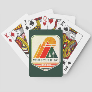 Vintage Whistler Canada Skiën Souvenir 60s Pokerkaarten