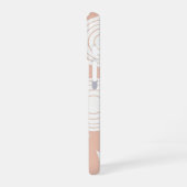 Vintage White Beetroot Slice Pattern iPhone 16 Hoesje (Linkerkant)