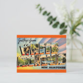 Vintage White Mountains NH Briefkaart (Staand voorkant)
