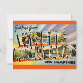 Vintage White Mountains NH Briefkaart