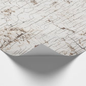 Vintage White Painted Wood Cadeaupapier (Hoek)