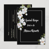 Vintage White Rose Bruidsdouche Briefkaart (Voorkant / Achterkant)