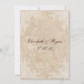  Vintage whitelace-advieskaart Kaart (Achterkant)