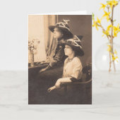 Vintage - Who van Vrienden verlaat u nooit, Kaart (Gele Bloem)