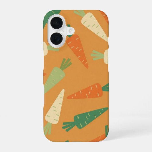 Vintage Whole Carrot Pattern iPhone 16 Hoesje (Achterkant)