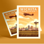 Vintage Wichita Kansas Briefkaart