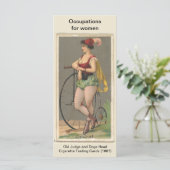 Vintage wielrenner kaart (Staand voorkant)