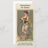 Vintage wielrenner kaart (Voorkant / Achterkant)