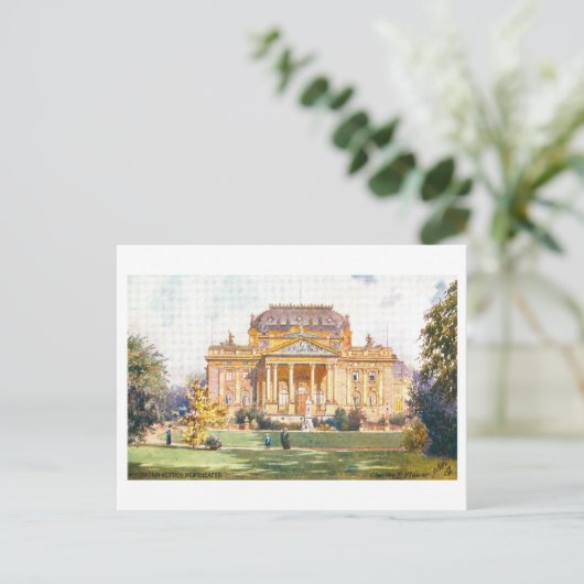 Vintage Wiesbaden Konigl Hoftheater Germany Briefkaart (Staand voorkant)