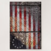 Vintage Wij de People Betsy Ross vlag Legpuzzel (Verticaal)