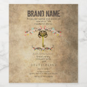 Vintage Wijn Etiket (Enkel label)