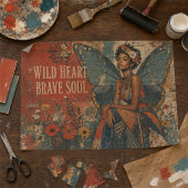 Vintage Wild Heart Vlinder Fee Decoupage Tissuepapier