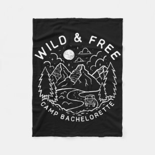 Vintage Wild & Vrije Kamp Meisjesuitje Matching Fleece Deken