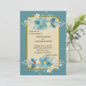 Vintage Wildblumen  Kaart (Staand voorkant)