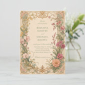 Vintage Wilde Bloem Botanisch Kaart (Staand voorkant)