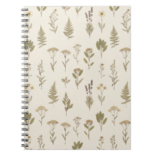 Vintage Wilde Bloem & Kruidentuin Notitieboek