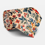 Vintage Wilde Bloem Verborgen Bericht Romantisch Stropdas (Opgerold)