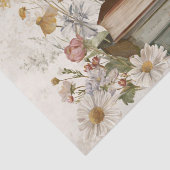 Vintage Wilde Bloemen & Boeken Tissuepapier (Detail)